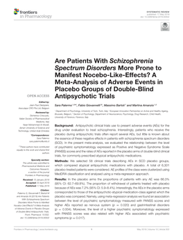 Are Patients with Schizophrenia Spectrum Disorders More Prone To