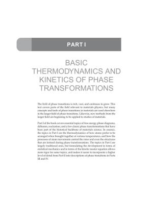 Basic Thermodynamics and Kinetics of Phase Transformations