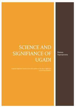 Science and Significance Behind Ugadi