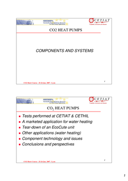 Co2 Heat Pumps