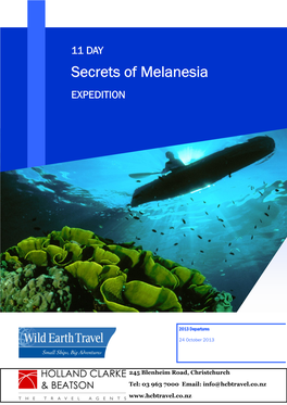 Secrets of Melanesia EXPEDITION