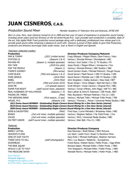 Juan Cisneros, C.A.S