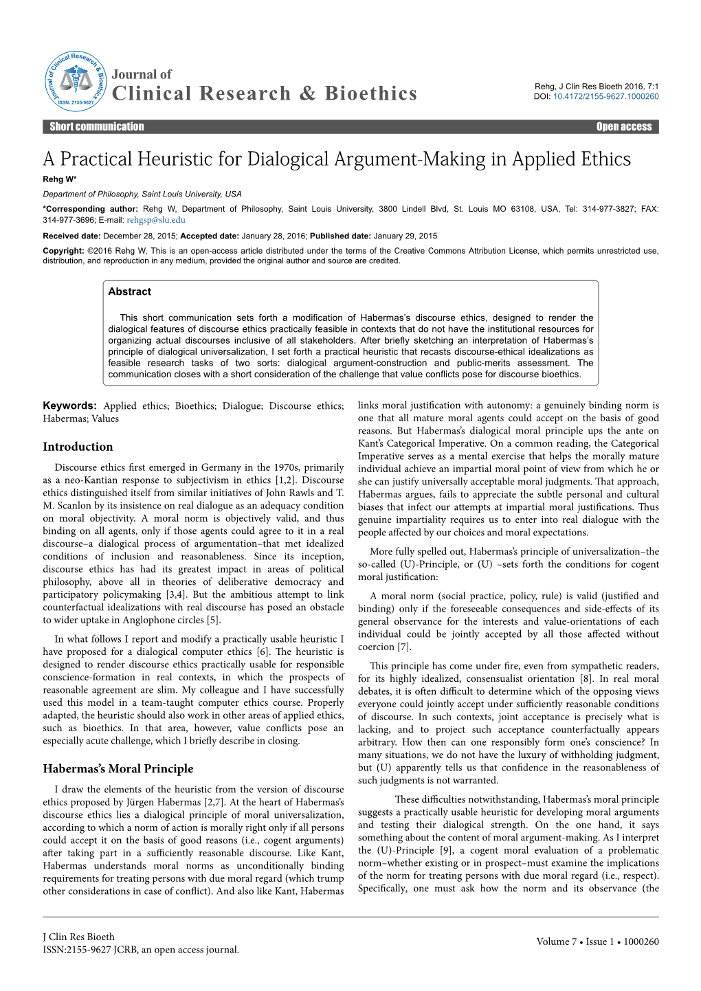 A Practical Heuristic for Dialogical Argument-Making in Applied Ethics