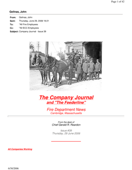 The Company Journal and "The Feederline"