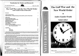 The Gulf War Andthe New World Order