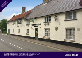 Carpenters Arms with Single Building Plot 10 High Street, Great