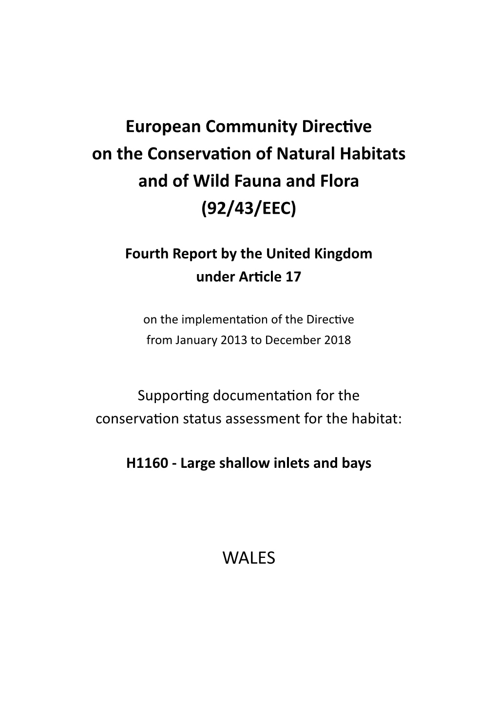 Wales Information for H1160