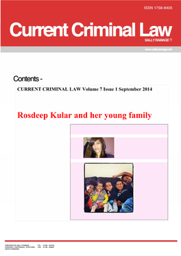 Rosdeep Kular and Her Young Family
