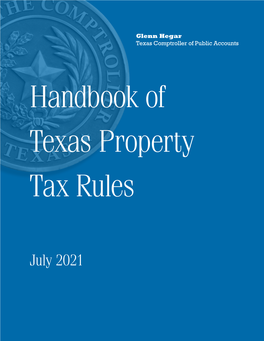 96-1717 Handbook of Texas Property Tax Rules