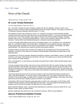 News of the Church