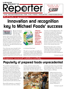 Innovation and Recognition Key to Michael Foods' Success