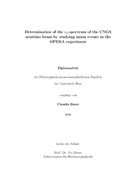Determination of the Νµ-Spectrum of the CNGS Neutrino Beam by Studying Muon Events in the OPERA Experiment