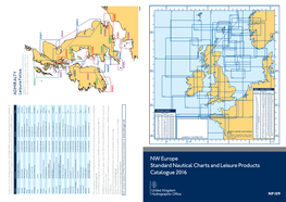NW Europe Standard Nautical Charts and Leisure Products Catalogue 2016