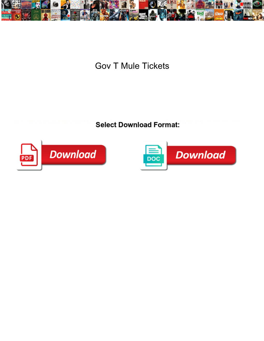 Gov T Mule Tickets