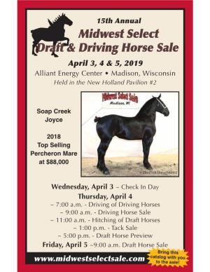 Midwest Select Draft & Driving Horse Sale