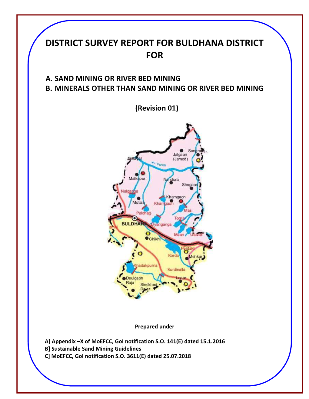 District Survey Report for Buldhana District For