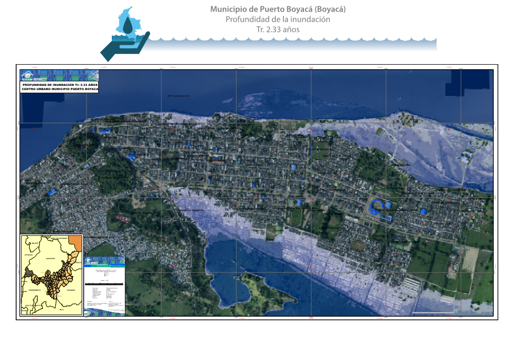 Municipio De Puerto Boyacá (Boyacá) Profundidad De La Inundación Tr. 2.33 Años