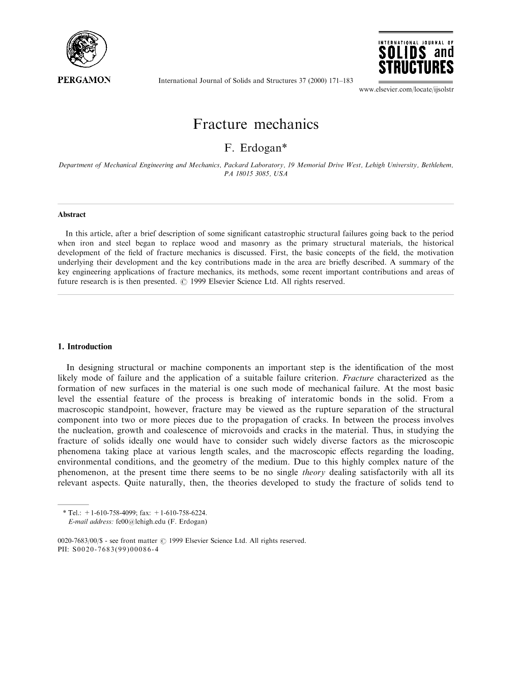 Fracture Mechanics