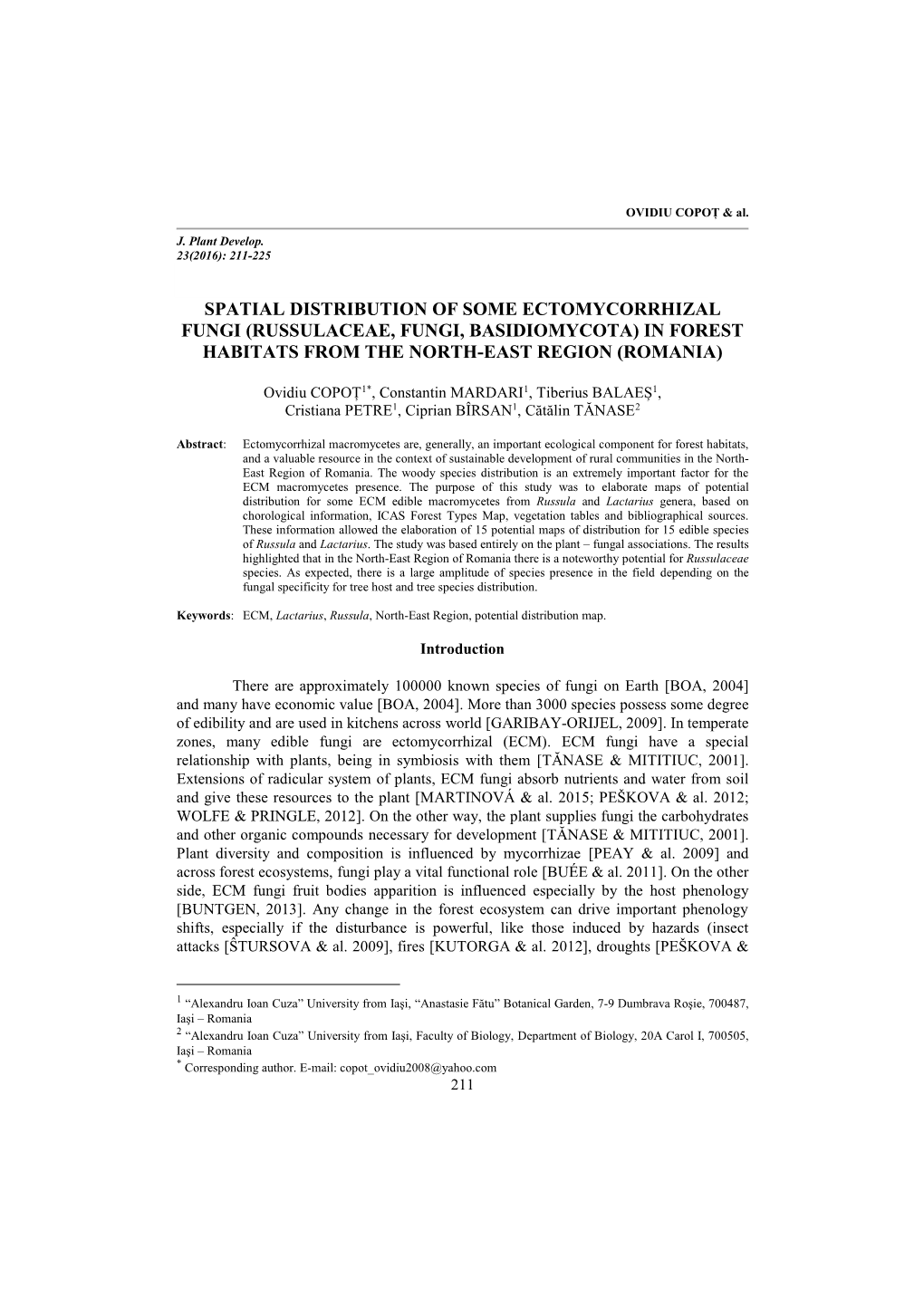 Russulaceae, Fungi, Basidiomycota in Forest Habitats from the North-East