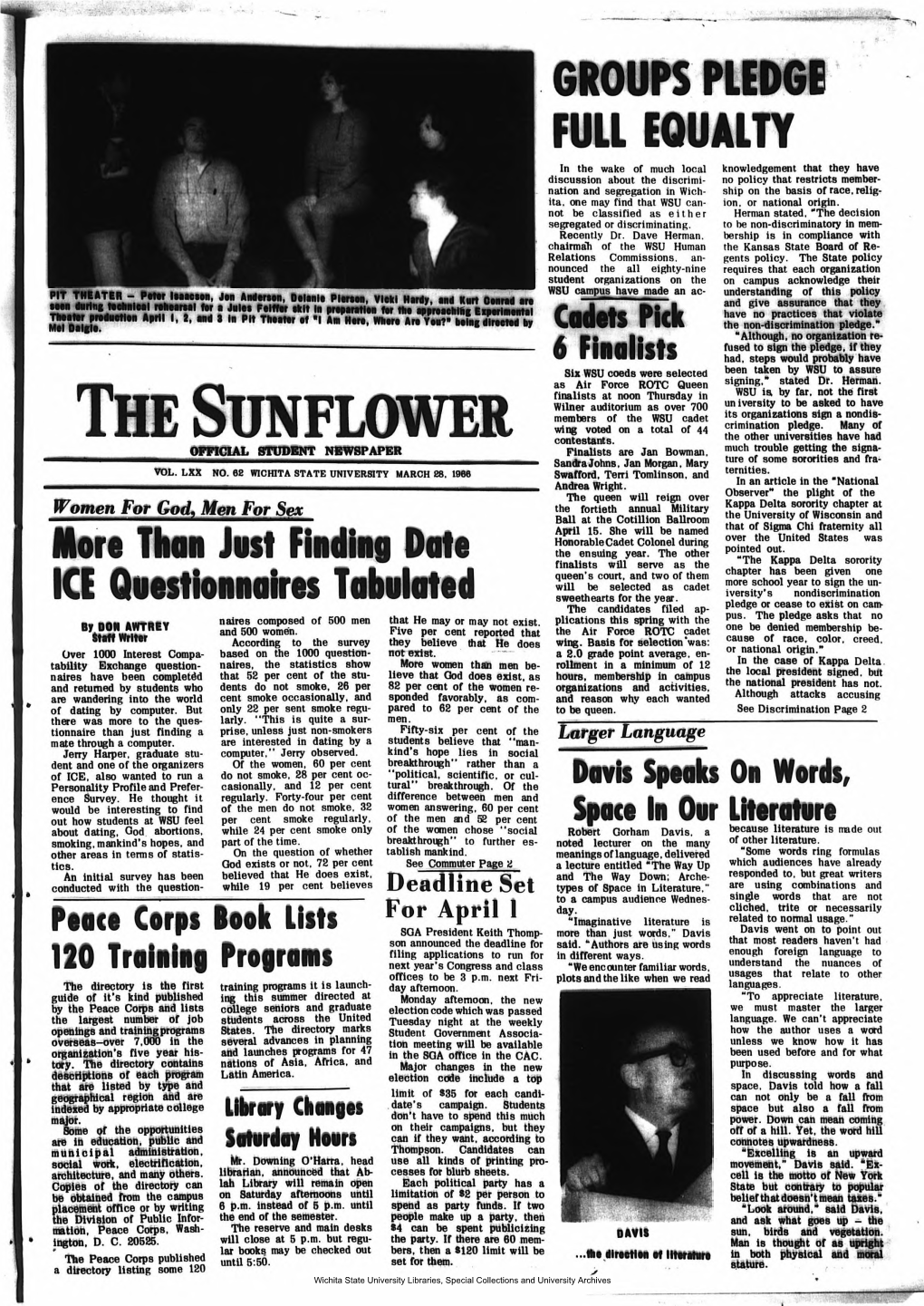 Sunflower March 28, 1966