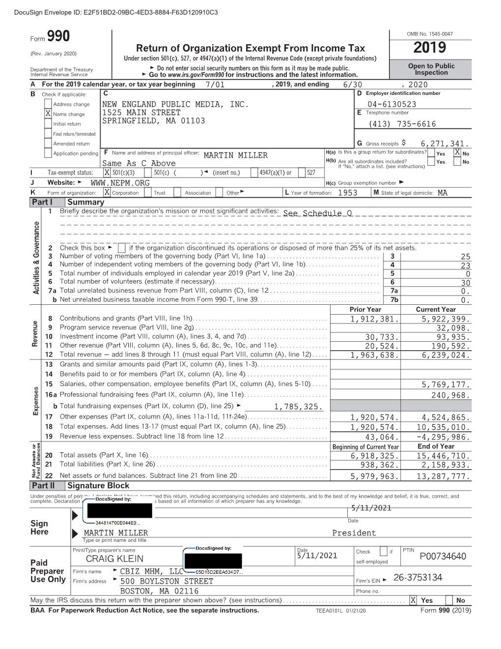 Return of Organization Exempt from Income Tax (Rev