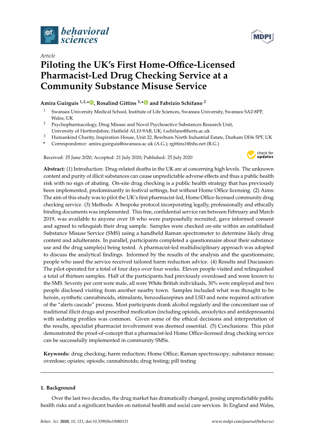 Piloting the UK's First Home-Office-Licensed Pharmacist