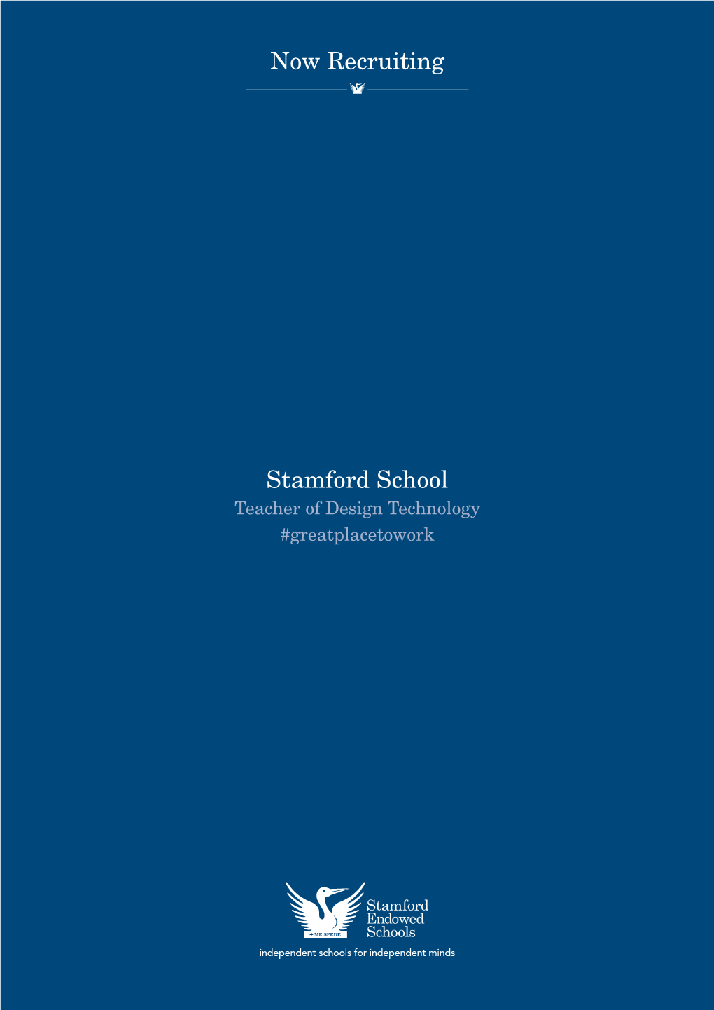 Stamford School Now Recruiting