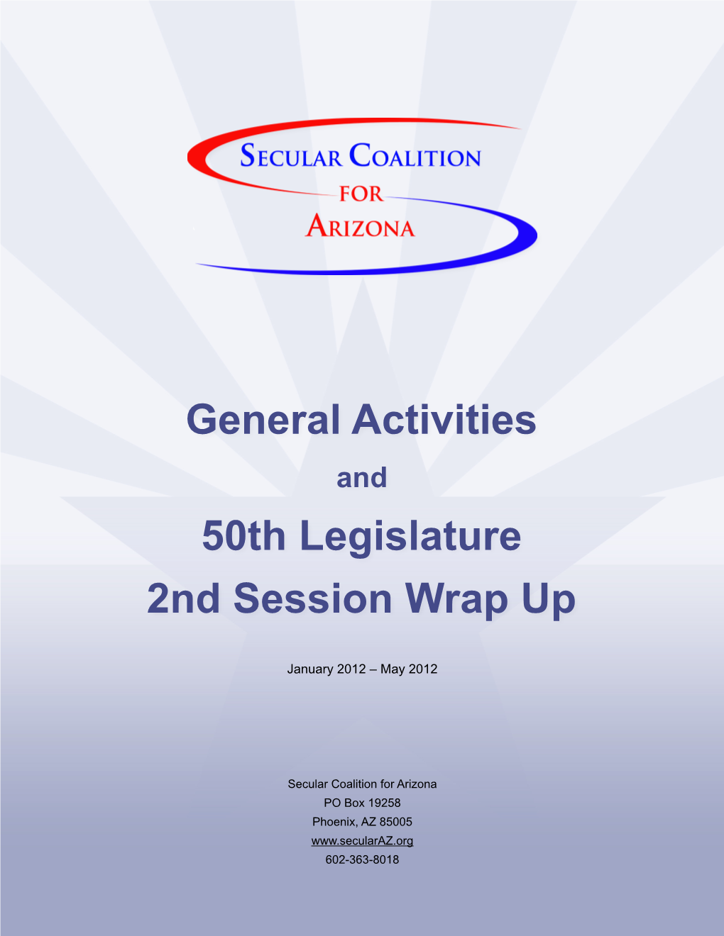 2012 Legislative Wrap Up