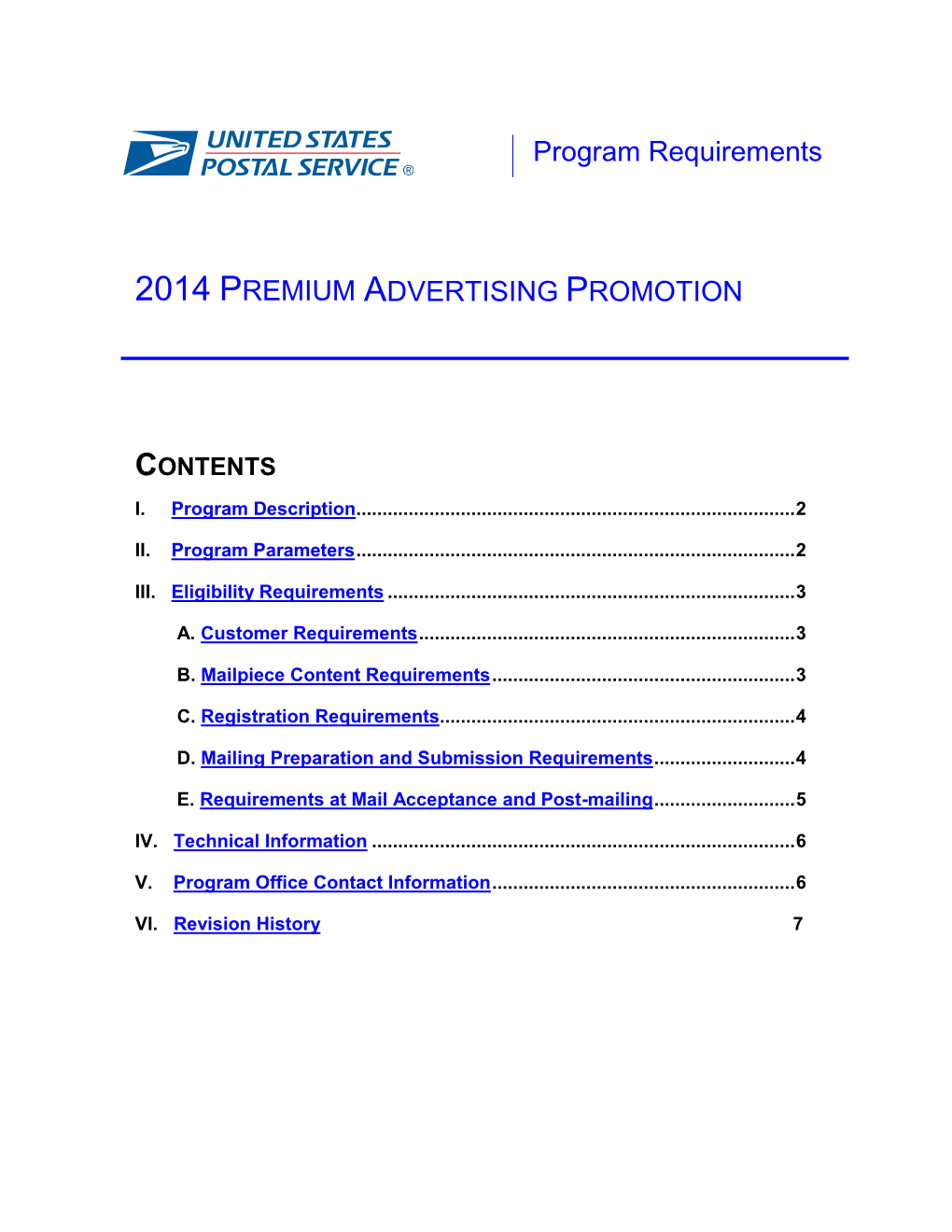 2014 Premium Advertising Promotion