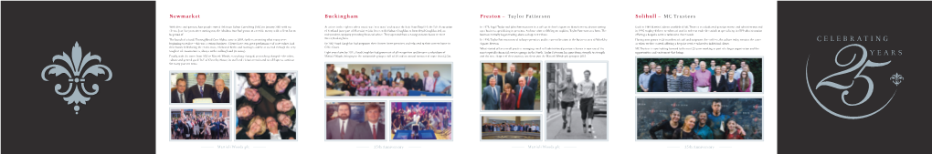 Newmarket Buckingham Preston – Taylor Patterson Solihull – MC Trustees