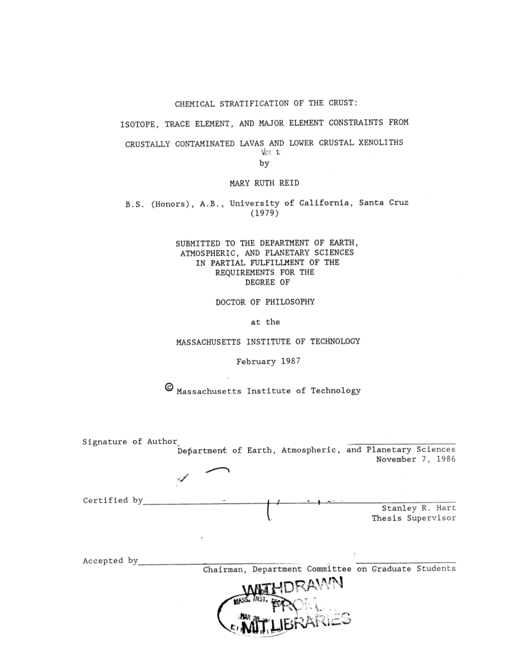 Isotope, Trace Element, and Major Element Constraints From