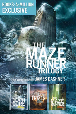 RUNNER TRILOGY from Bestselling Author James Dashner 2011 by Philip Straub