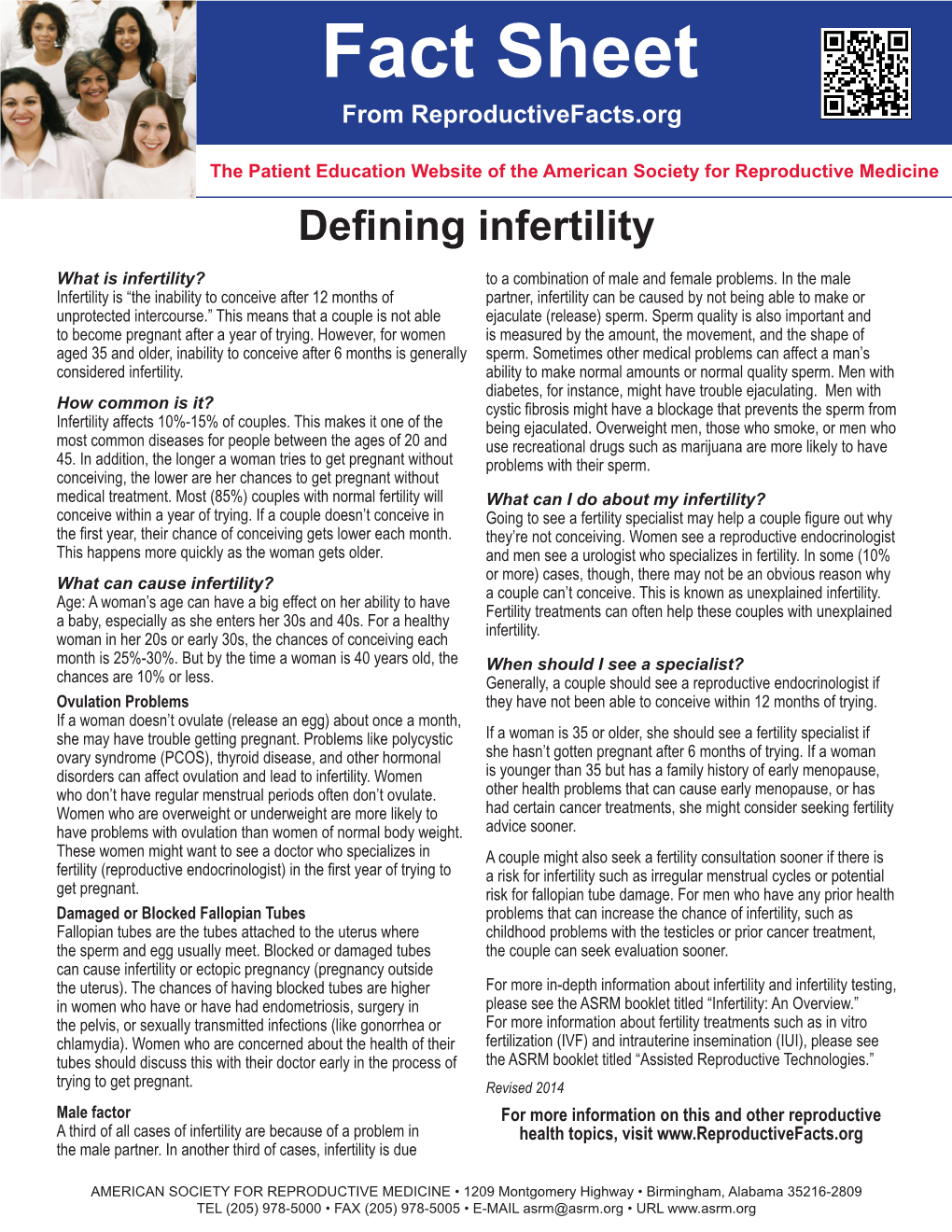 Defining Infertility