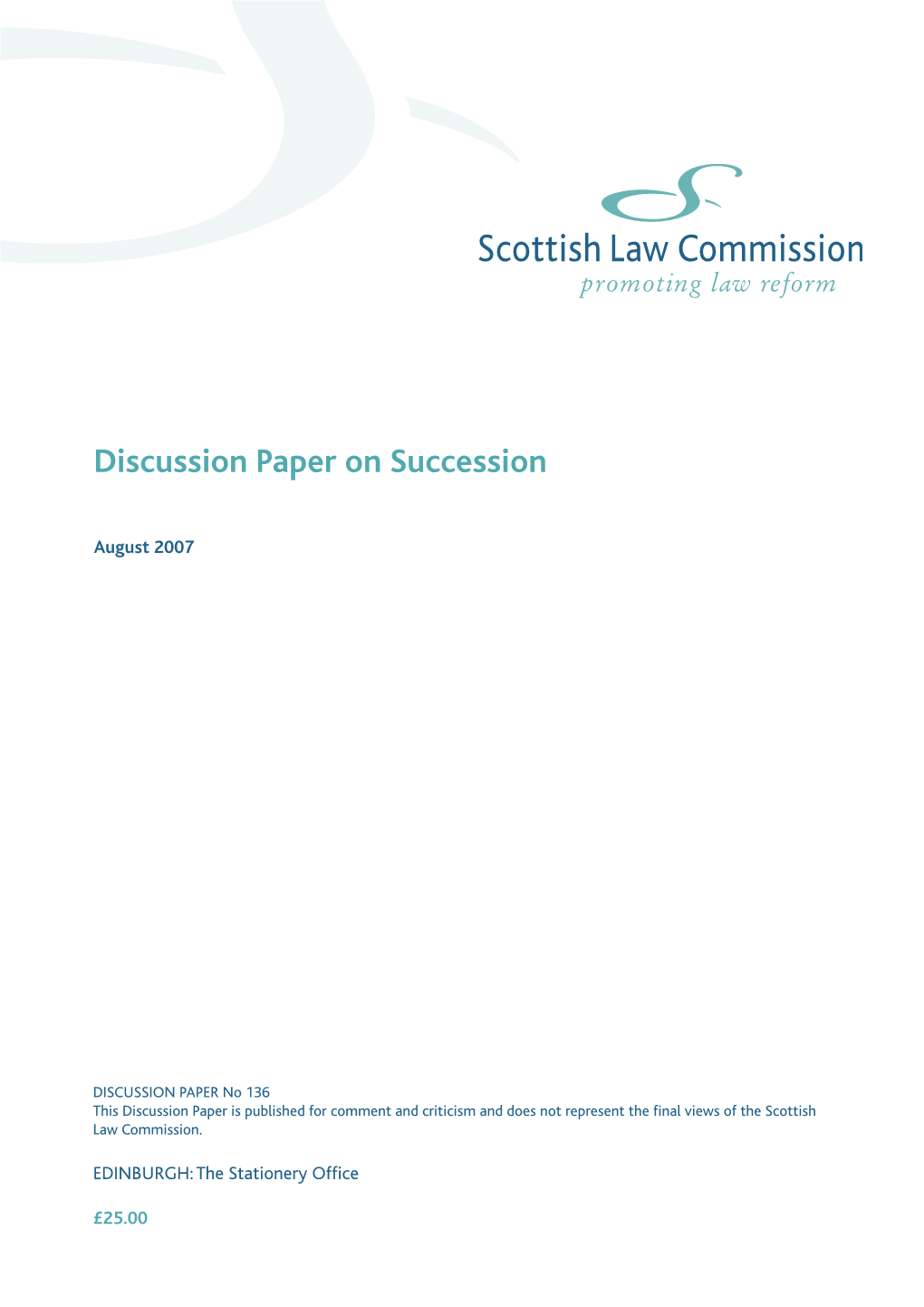 Discussion Paper on Succession (DP 136)