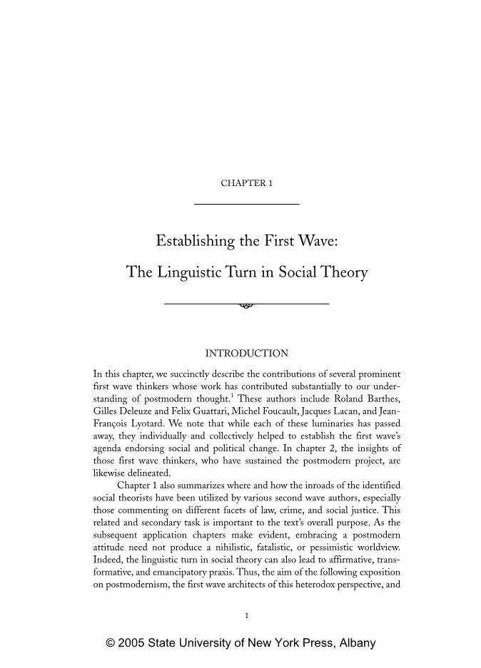 The Linguistic Turn in Social Theory ሀ
