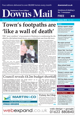 Town's Footpaths Are 'Like a Wall of Death'