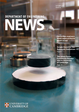 DEPARTMENT of ENGINEERING NEWS Cambridge Engineers Break Superconductor World Record Page 3