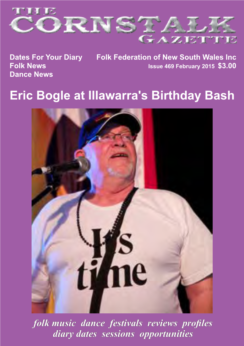 Eric Bogle at Illawarra's Birthday Bash
