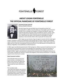 About Logan Fontenelle the Official Namesake of Fontenelle Forest