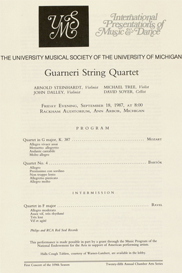 Guarneri String Quartet