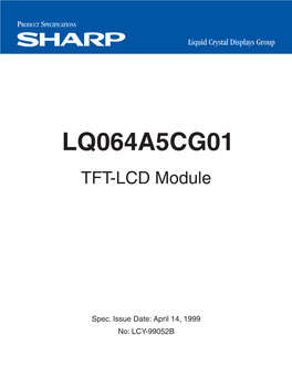 LQ064A5CG01 TFT-LCD Module