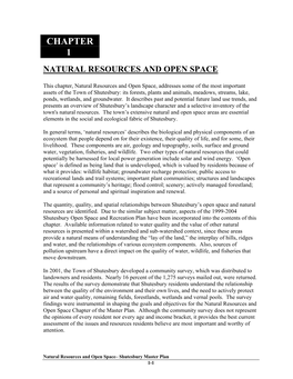 Chapter 1 Natural Resources and Open Space