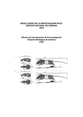 Resultados De La Investigación En El Espacio Natural De Doñana 2019