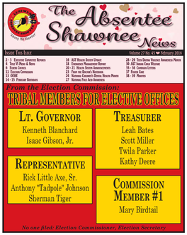 TRIBAL MEMBERS for ELECTIVE OFFICES Lt