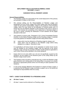 Referral of Cases for Release Or Allocation