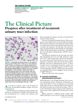 Dyspnea After Treatment of Recurrent Urinary Tract Infection
