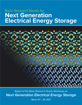 Next Generation Electrical Energy Storage