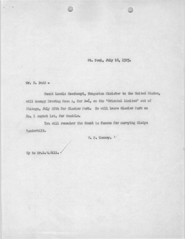 General Correspondence, July 10-25, 1923