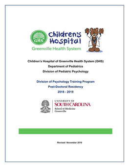 Children's Hospital of Greenville Health System (GHS)