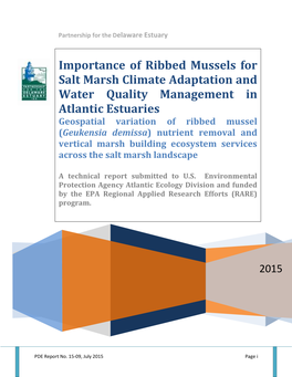 Importance of Ribbed Mussels for Salt Marsh Climate Adaptation And